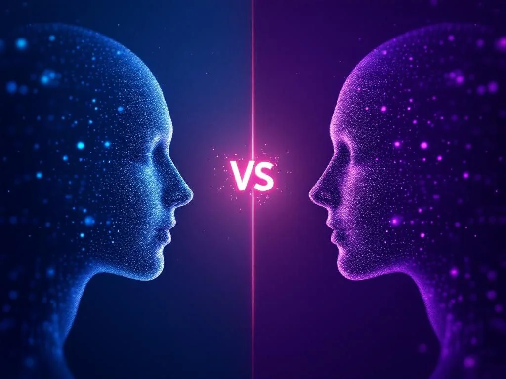 Gráfico comparativo futurista de modelos de IA para revisión de código, con diagramas de rendimiento e iconos de CodeLlama, GPT-4 y Claude en un fondo