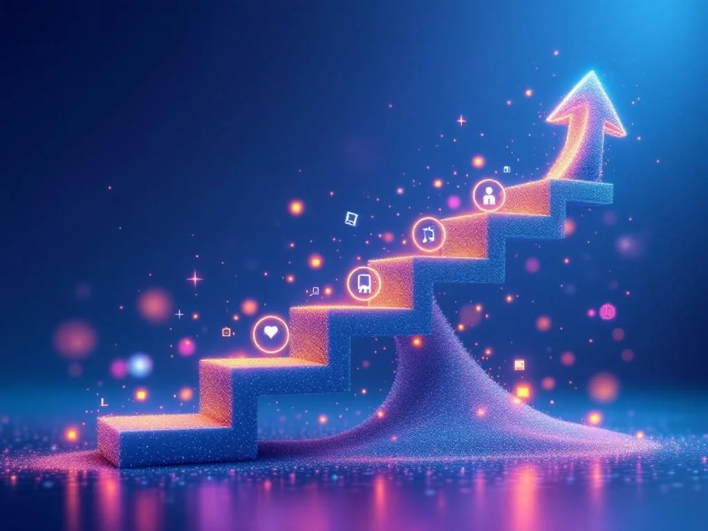 Футуристическая диаграмма сравнения AI-моделей с технологическими иконками, показывающая, как использовать искусственный интеллект для SEO в 2026 году