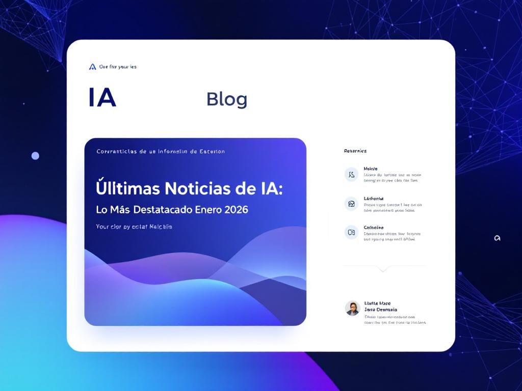 Últimas Noticias de IA: Lo Más Destacado de Enero 2026