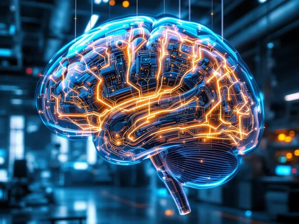 Futuristic comparison chart showcasing OpenAI's GPT-5 model alongside advanced AI technology visualizations and model icons