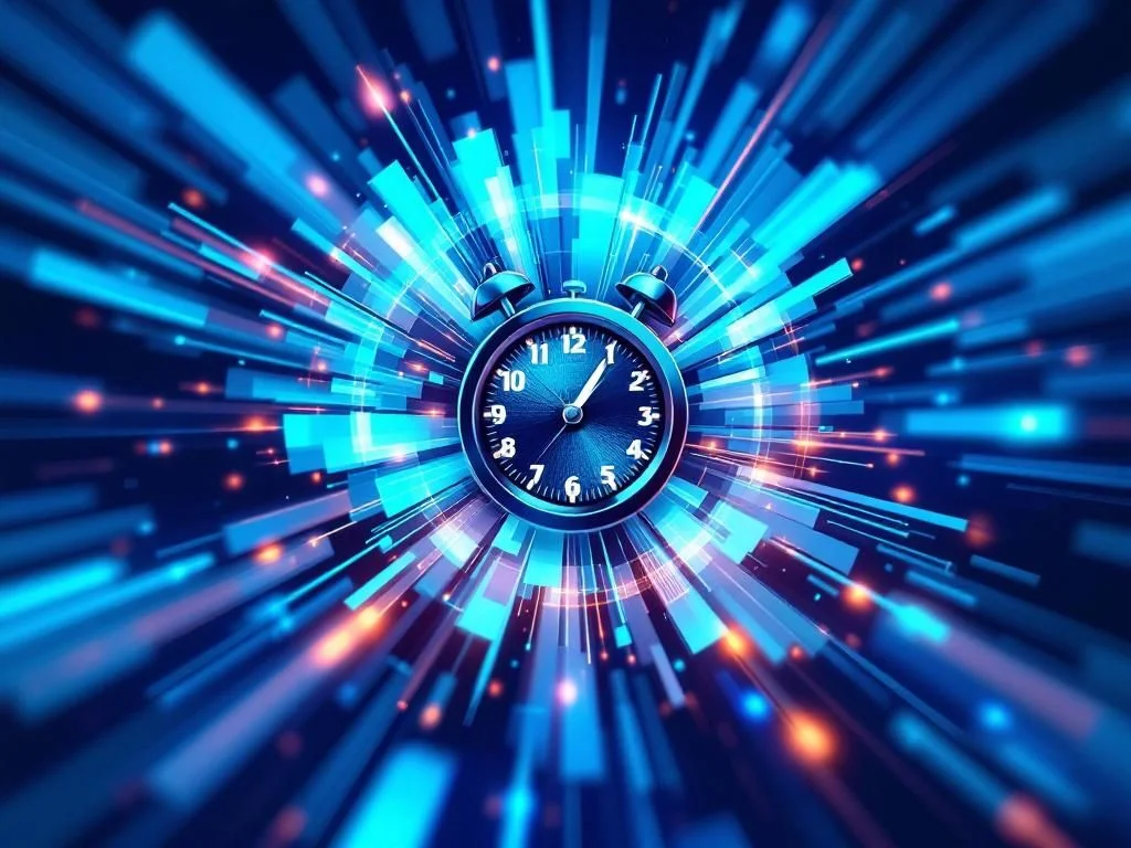 Сравнительная диаграмма производительности AI-моделей с футуристической визуализацией технологий GPT и других передовых систем искусственного интеллек