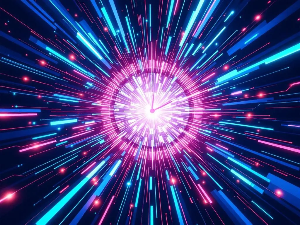 Сравнительная диаграмма моделей ИИ от OpenAI, показывающая эволюцию GPT-5 с футуристическими технологическими визуализациями